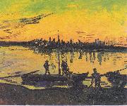 Vincent Van Gogh Dockers in Arles Germany oil painting artist